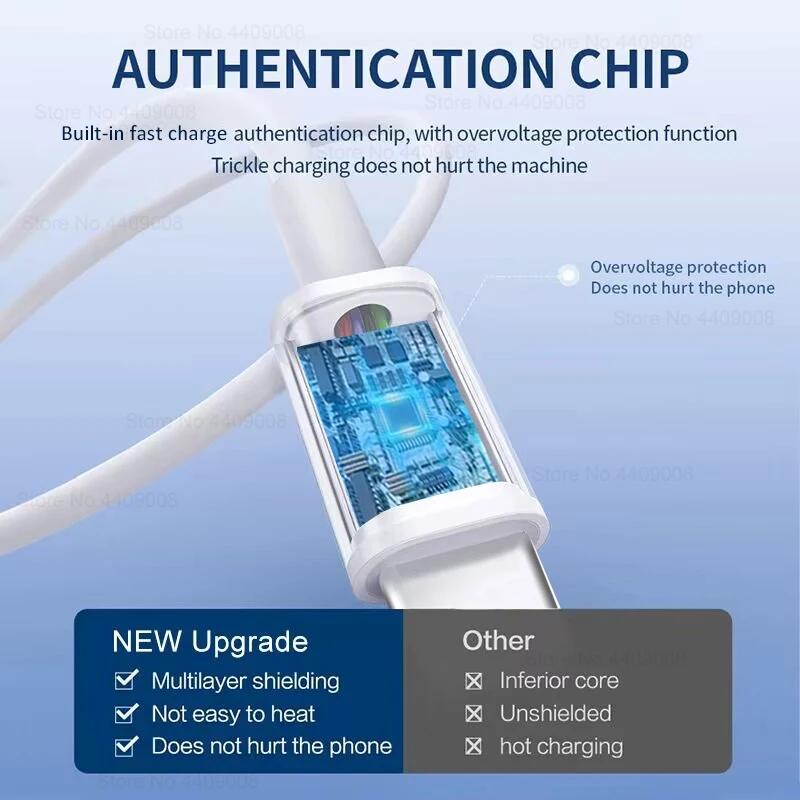 Cable USB tipo C de 100W para Samsung S23 S22 Ultra Huawei P30 Pro Xiaomi Redmi Oneplus 6A accesorios de Cable de carga rápida - imagen 2