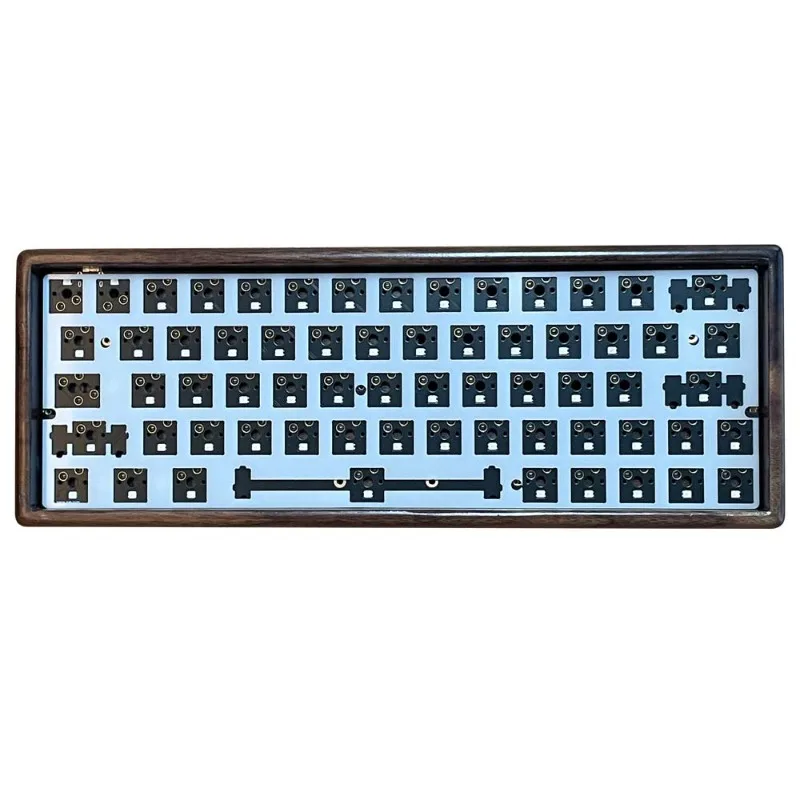 Carcasa de madera de nogal GH60, carcasa de borde fino personalizada para teclado mecánico, accesorios compatibles con RAKKA, regalo DIY - imagen 4