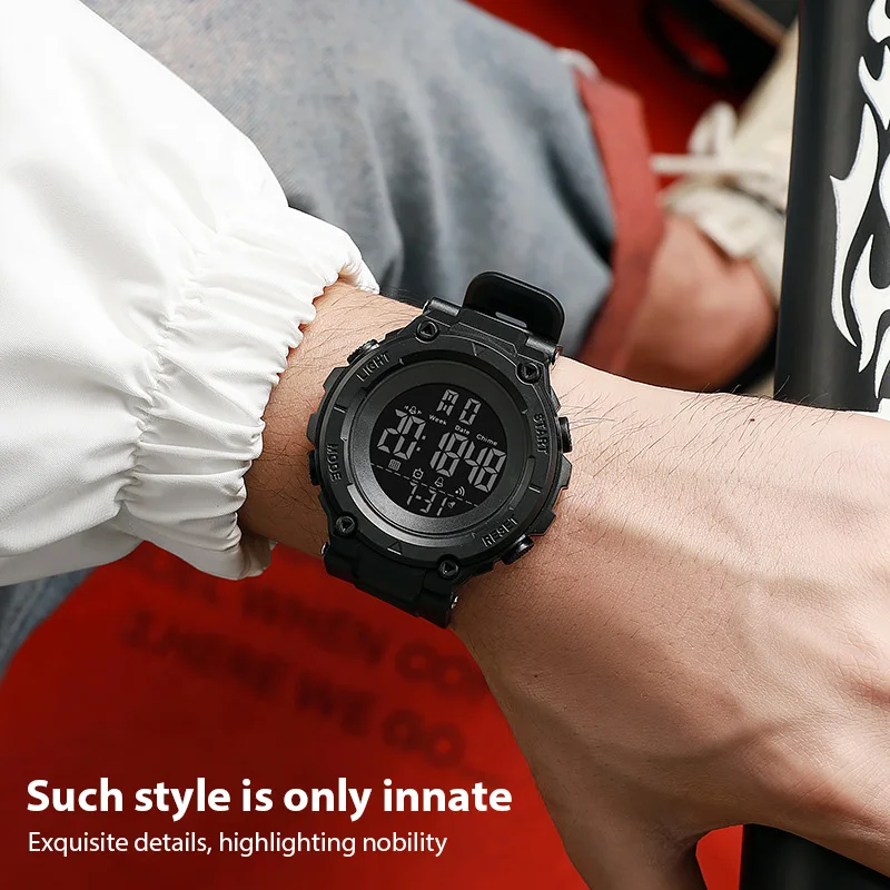 Reloj deportivo Digital para hombre, relojes deportivos luminosos resistentes al agua para hombre, reloj despertador, relojes electrónicos militares para niños y estudiantes ﻿ - imagen 2