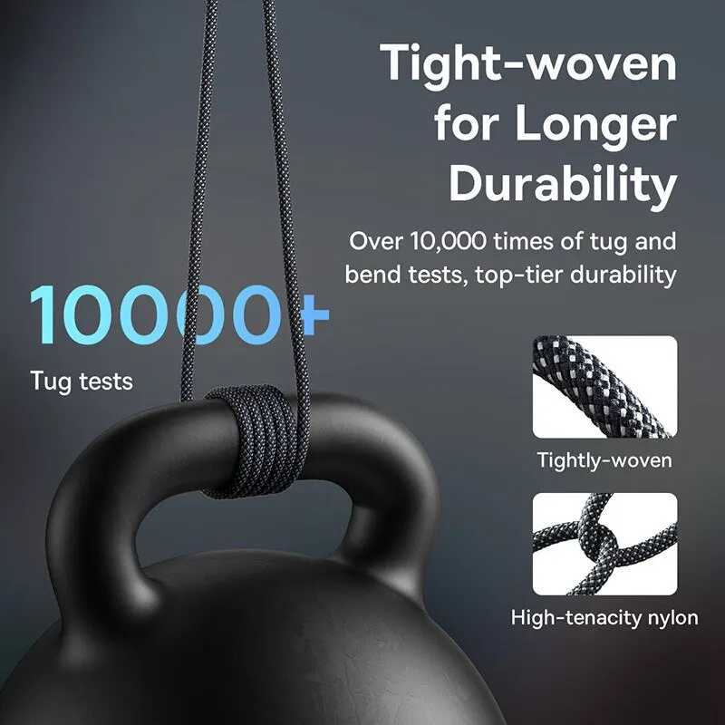 Cable Baseus 100W USB A a USB C USB-C PD cargador rápido cable para Huawei Samsung Xiaomi tipo C cable USBC - imagen 2