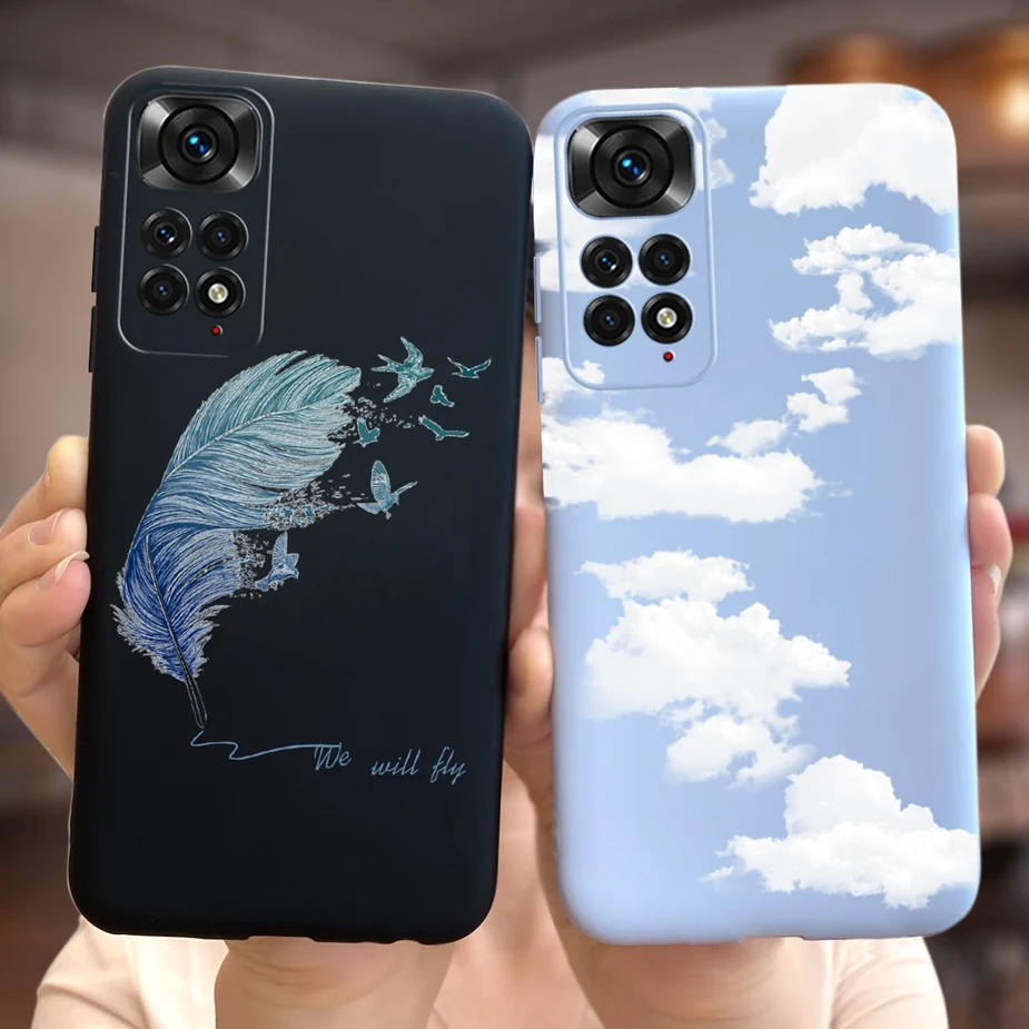 Funda de silicona suave para Xiaomi Redmi Note 11, 4G, hermosa, corazón de amor, funda para Xiaomi Redmi Note 11 Pro Note11 S - imagen 3