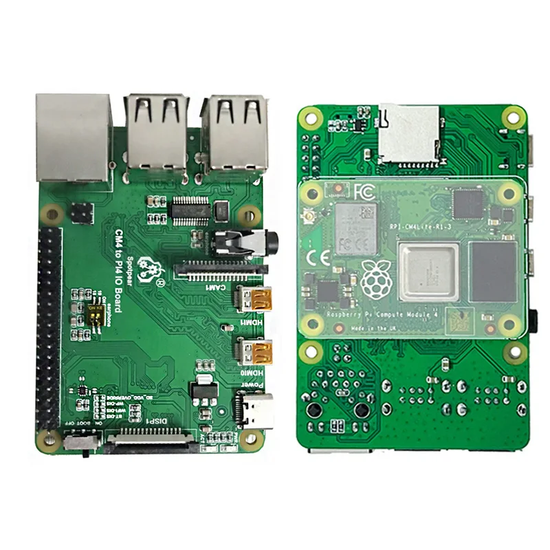 Módulo de cómputo Raspberry Pi, placa 4 IO, adaptador CM4 a PI4B, placa de expansión de interfaz CM4 a 4B - imagen 4