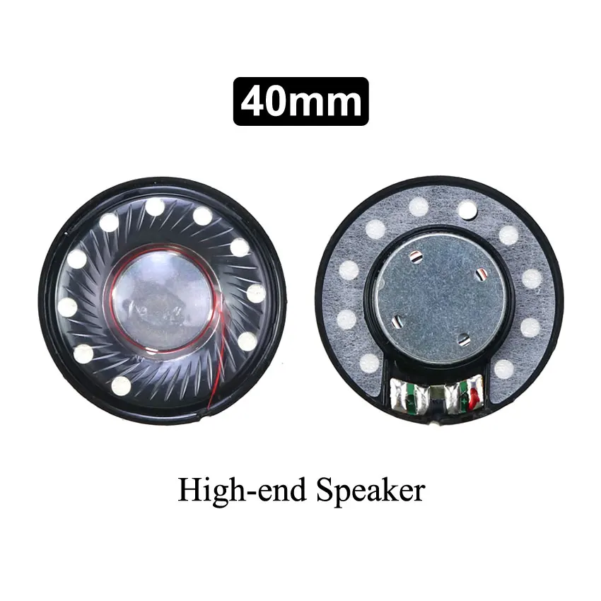 Cltgxdd 1 Piece 27mm 30mm 40mm 50mm 32ohms auriculares altavoz controlador neodimio HIFI auriculares bocina rango completo altavoces blancos y negros - imagen 4