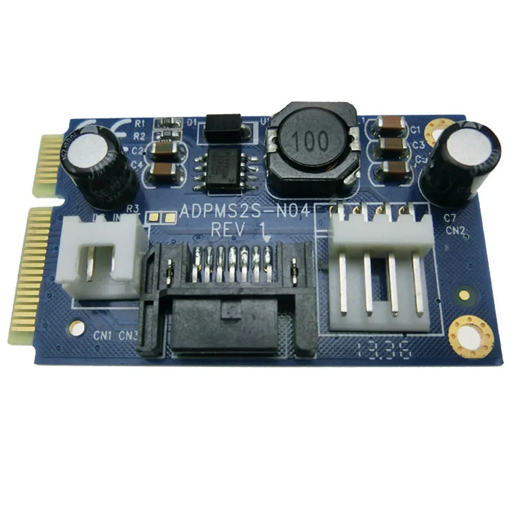 Adaptador mini SATA a SATA de 7 pines MSATA a SATA suministro 5V/12V