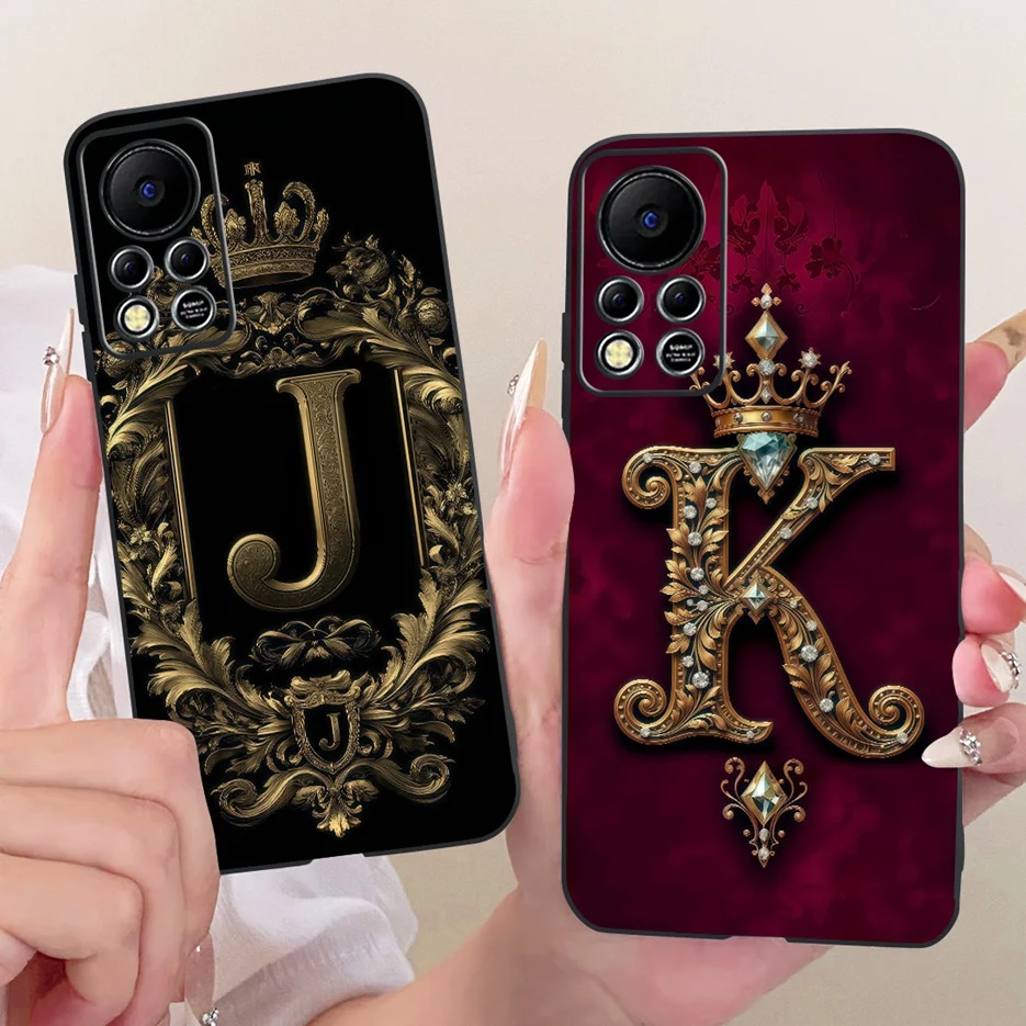 Para Infinix Hot 11S NFC funda nueva corona letras cubierta suave TPU funda de teléfono para Infinix Hot 11S NFC Hot11S X6812 X6812B Fundas bolsas - imagen 2