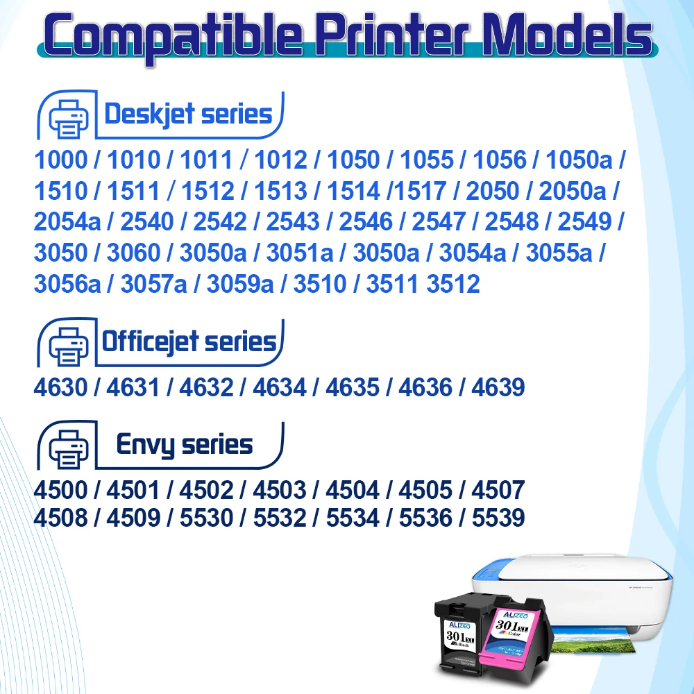 Cartucho de tinta Alizeo 305XL Compatible con impresora HP 305 HP305 XL DeskJet 2710 2720 4110 4120 4130 6010 6020 6030 - imagen 2