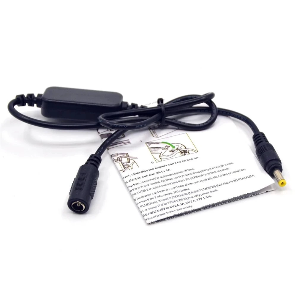 Cable reductor de 12V-24V EP5 EP-5A EP-5B EP-5F CP-W126 acoplador CC para ENEL9 EN-EL14 EN-EL15 EN-EL21 EN-EL24 NP-W126 batería falsa - imagen 5