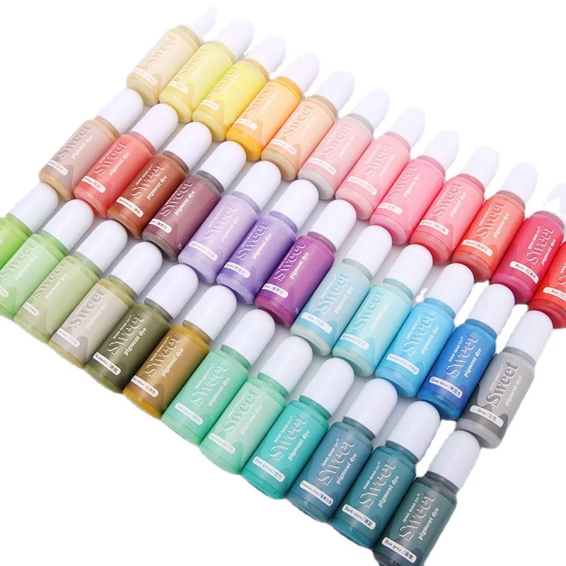 JCD-pigmentos aceitosos de resina epoxi Morandi, 10ml, manualidades DIY, vela de tinte líquido Morandi, jabón, tinta de Alcohol, colorante, fabricación de joyas - imagen 2