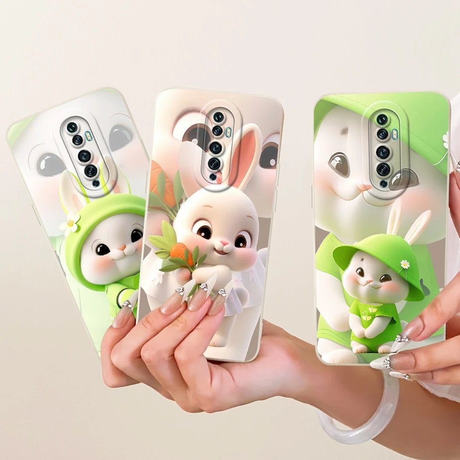 Para Oppo Reno 2 2F 2Z funda bonita de gato pato cubierta de dibujos animados a prueba de golpes funda de teléfono para Oppo Reno2 F Z Reno2F Reno2Z Fundas suaves parachoques - imagen 2