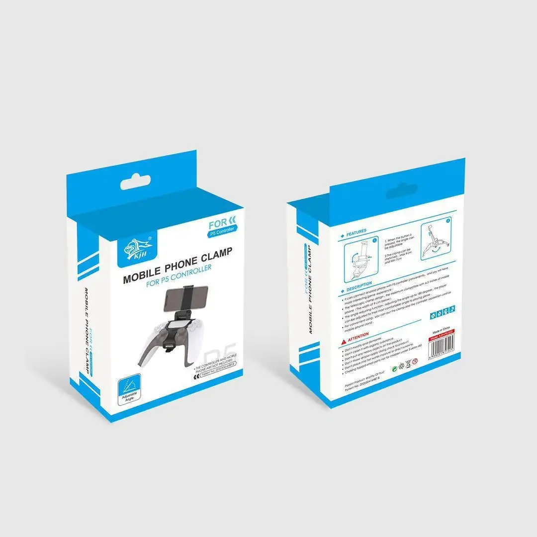 Soporte de teléfono para juegos 2025 para controlador PS5, ajuste de ángulo, agarre de mano para PlayStation 5, accesorios para Gamepad, soporte para Gamepad - imagen 4