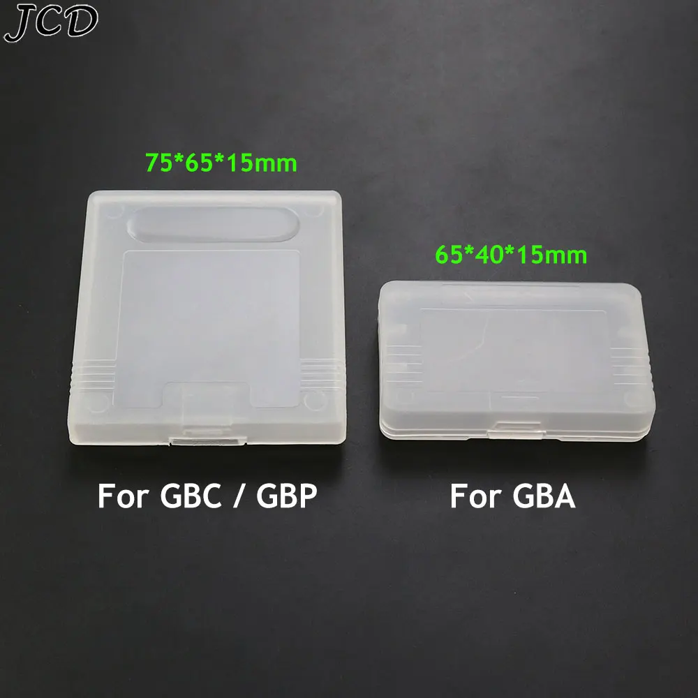 JCD 10 Uds caja de tarjeta de cartucho de juego de plástico para GameBoy Color GBC GBA GBP tarjetas de juego caja protectora transparente antipolvo