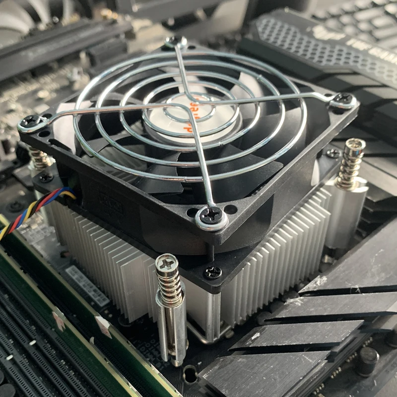 Enfriador de aire de CPU 4PIN PWM TDP 120W 80MM X99 procesador enfriador PC ventilador de refrigeración del radiador para Intel 2011 X79 X99 E5 2011-3 Ventilador - imagen 4