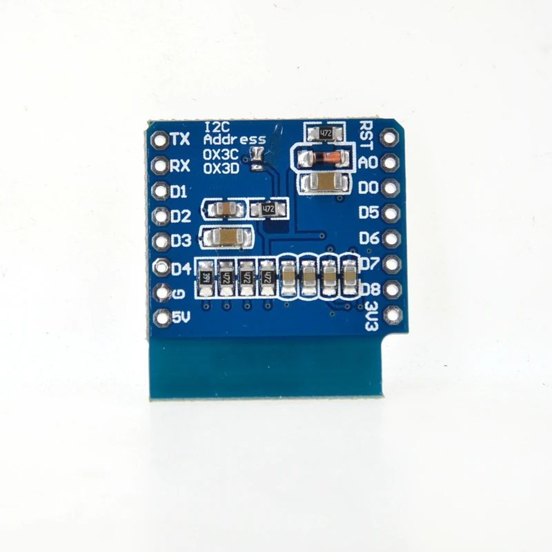 Escudo de pantalla LCD LED OLED de 0,66 pulgadas Compatible con WEMOS D1 MINI ESP32 64X48 pantalla de 0,66 pulgadas módulo oled de 0,66 "IIC I2C - imagen 4