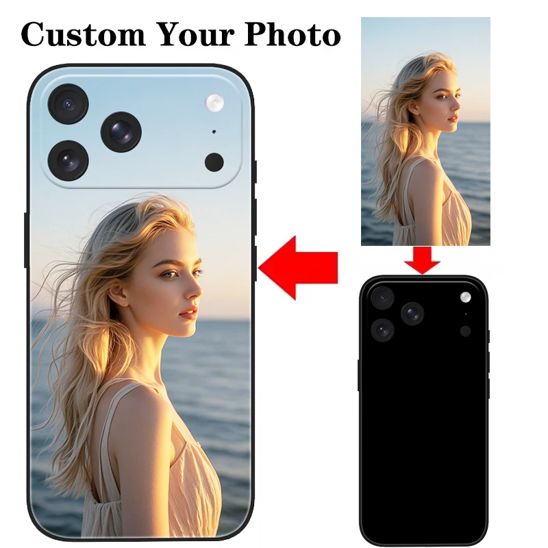 Funda mate personalizada para iPhone 17 16 15 14 13 12 11 Pro Max 16e S25 S24 Pixel 10 9 DIY foto personalizada Funda suave