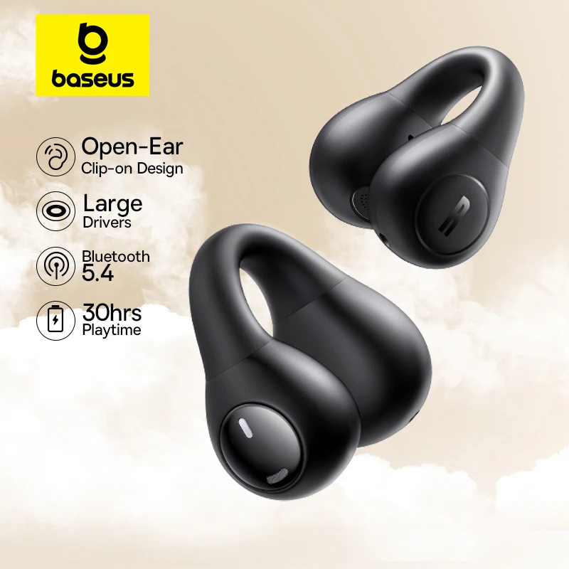 Baseus Bass 15 Clip auriculares abiertos inalámbricos Bluetooth 5,4 Clip de oreja auriculares deportivos TWS auriculares ENC de 2 micrófonos - imagen 2