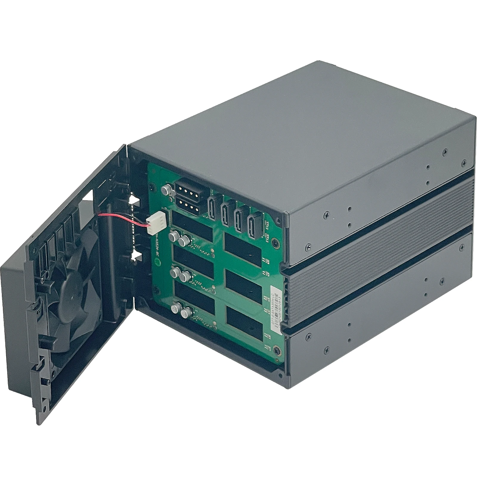 ZhenLoong Unidad óptica Módulo de disco duro intercambiable en caliente, expansión de almacenamiento de chasis, adaptador de jaula de intercambio en caliente HDD de 5,25 "a 3,5" - imagen 5