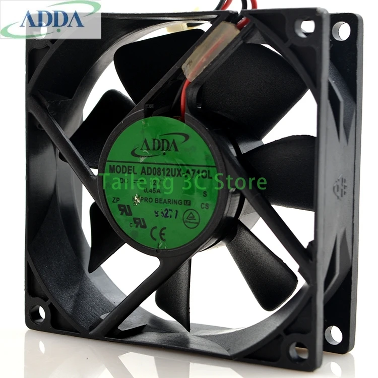PARA ADDA AD0812UX-A71GL DC 12V 0.45A 8025 8CM 80*80*25MM ventilador de refrigeración de caja de computadora - imagen 2