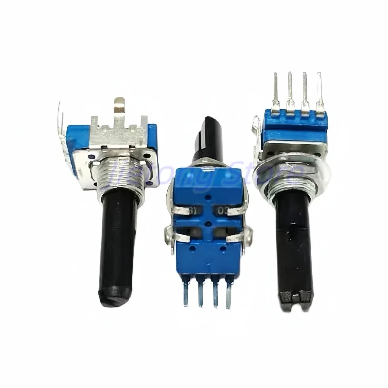 1 unidad RK11 4 pines Flx6 Ddj400 Pioneer DJ con centro de clic potenciómetro mezclador de punto medio B103 B10K B50K medio eje longitud 23MM - imagen 2