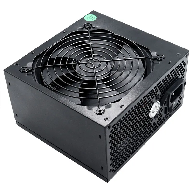 Fonte 800W PC PSU unidad de fuente de alimentación negro Gaming silencioso 120mm ventilador 24pin 12V ATX fuente de alimentación de computadora de escritorio para BTC - imagen 2