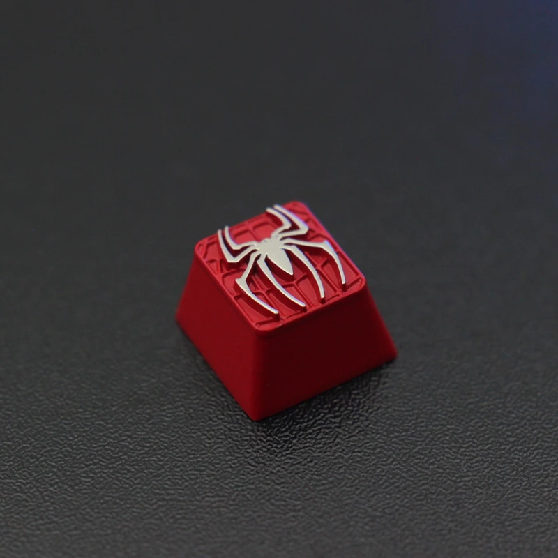 Keystone Artisan-tecla para teclado mecánico, Color rojo, Spider Game Theme, aleación de aluminio y Zinc, Metal, altura personalizada R4 - imagen 4