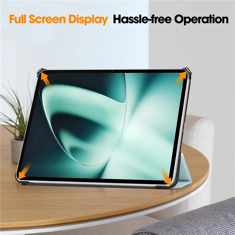 Para OnePlus One Plus Pad Tablet funda 2023 11,61 PU cuero soporte triplegable magnético Flip Stand para OnePlus Pad Case Cover Film - imagen 2
