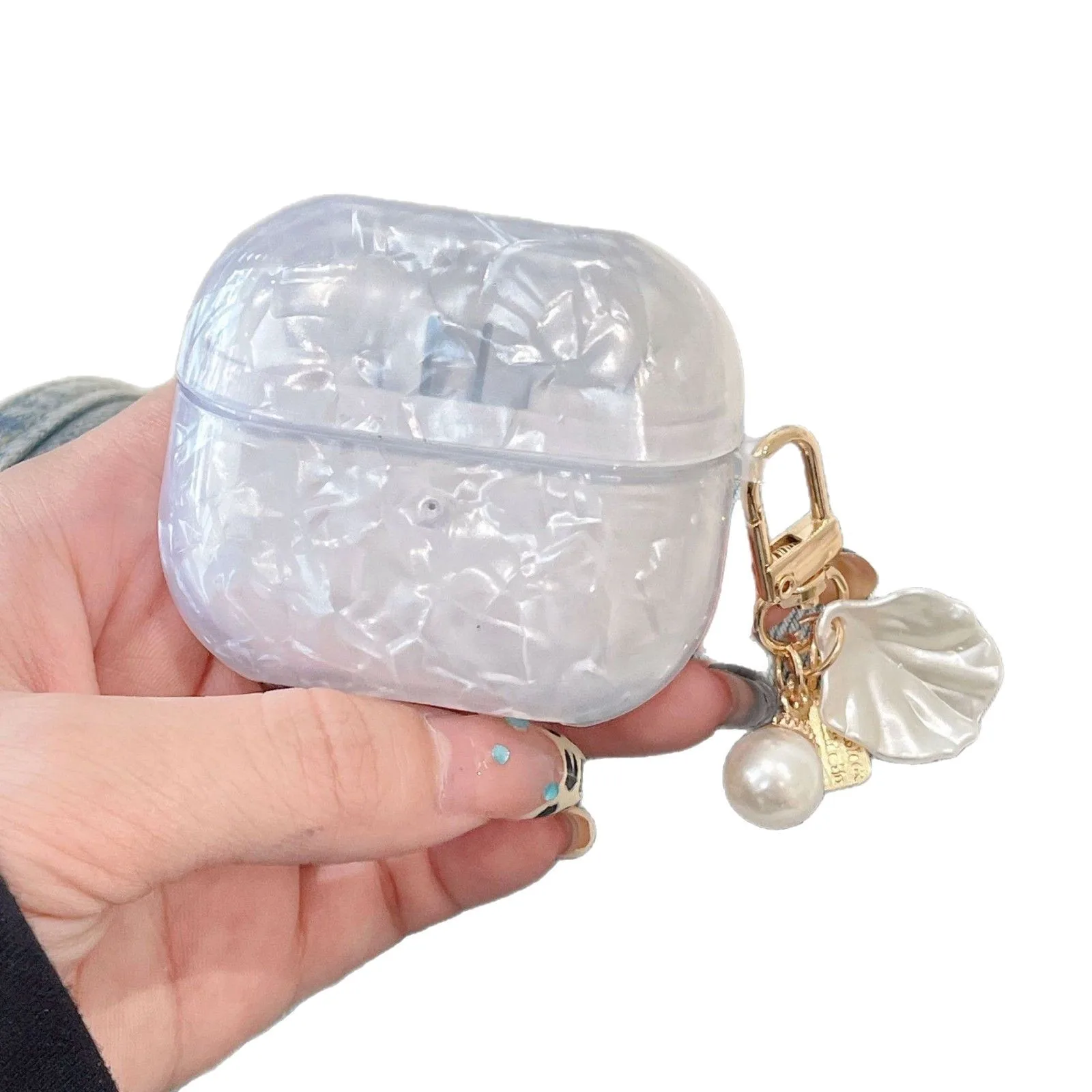 Funda protectora dura para auriculares Samsung Galaxy Buds 3 3 Pro, carcasa de diamante de cristal de lujo con llavero - imagen 5