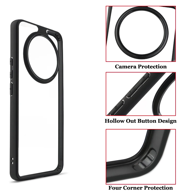Funda transparente de TPU a prueba de golpes para Realme 13 Plus, cubierta de 6,7 pulgadas para parte trasera de PC, parachoques para Realme 13 + 13 Plus - imagen 4