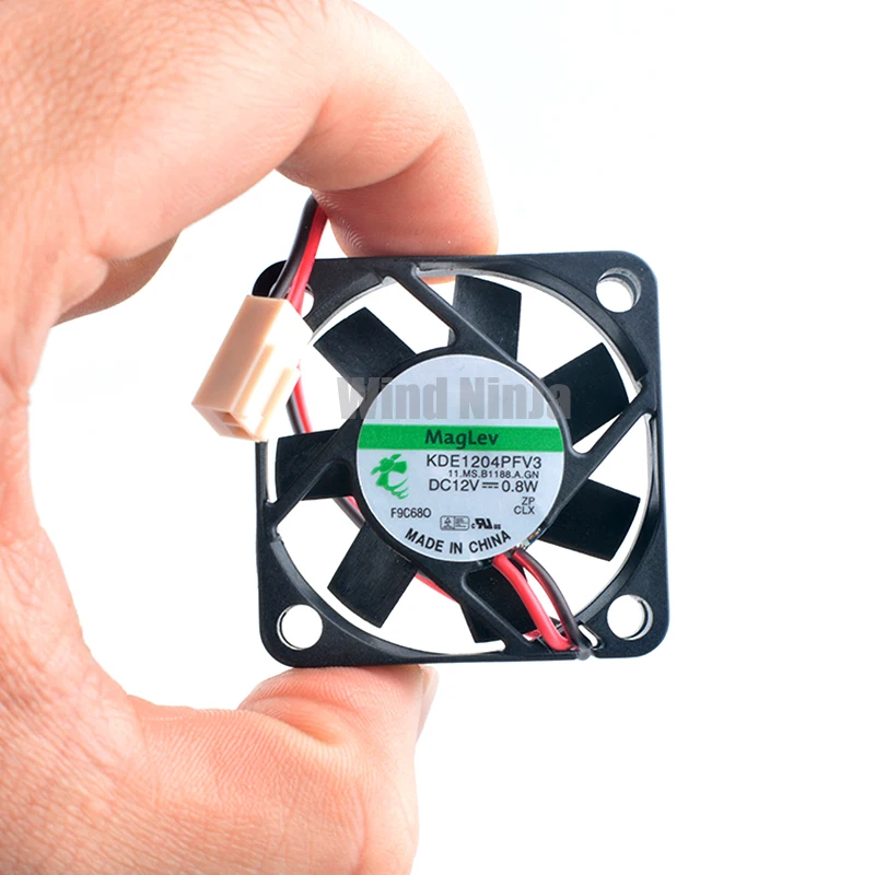 Nuevo KDE1204PFV3 4cm X 40mm ventilador de refrigeración 4010 DC12V 0,8 W rodamiento magnético diseño de 2 pines para monitoreo de energía ordenadores Host - imagen 4