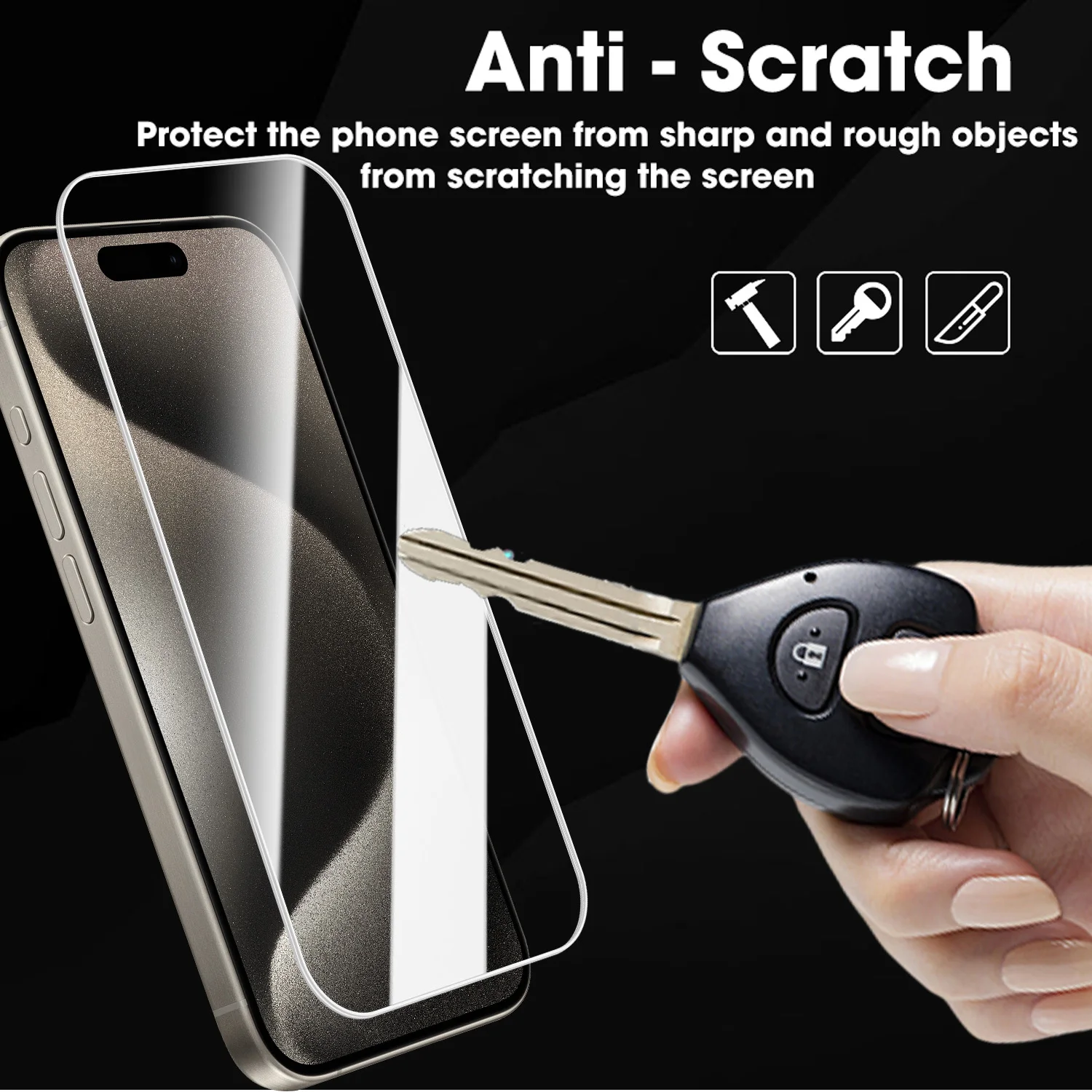 1-3 uds HD vidrio templado transparente para iPhone17 Pro Max 9H dureza protectores de pantalla película cobertura completa para iPhone 17Air 17Pro - imagen 4