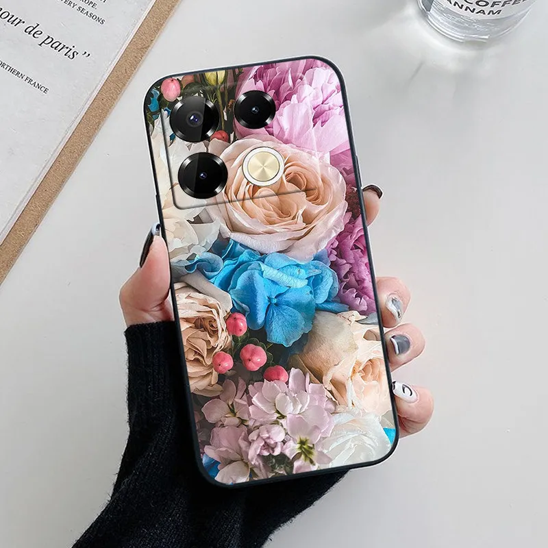 Para Infinix Note 40 Pro funda trasera pintada de lujo funda de teléfono de silicona suave TPU para Infinix Note40 Pro Plus 4G 5G Fundas - imagen 2