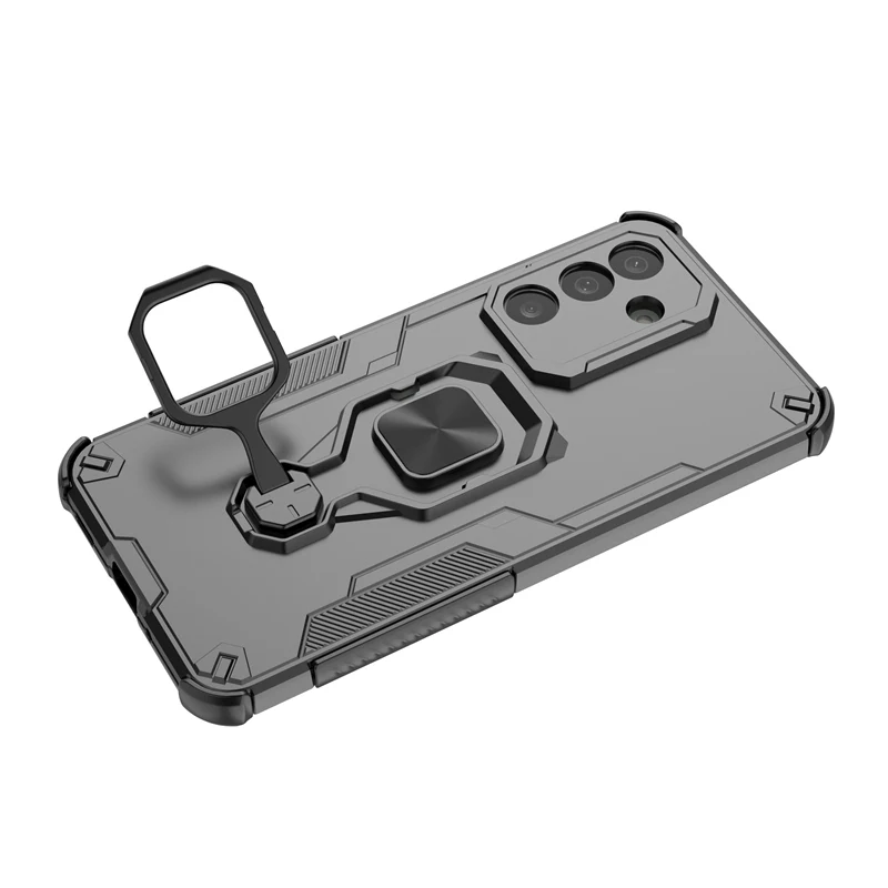 Funda de teléfono King Kong con soporte de Metal para Samsung Galaxy M56, Funda de hoja de hierro magnética para Samsung M56 чехол, Funda trasera - imagen 3