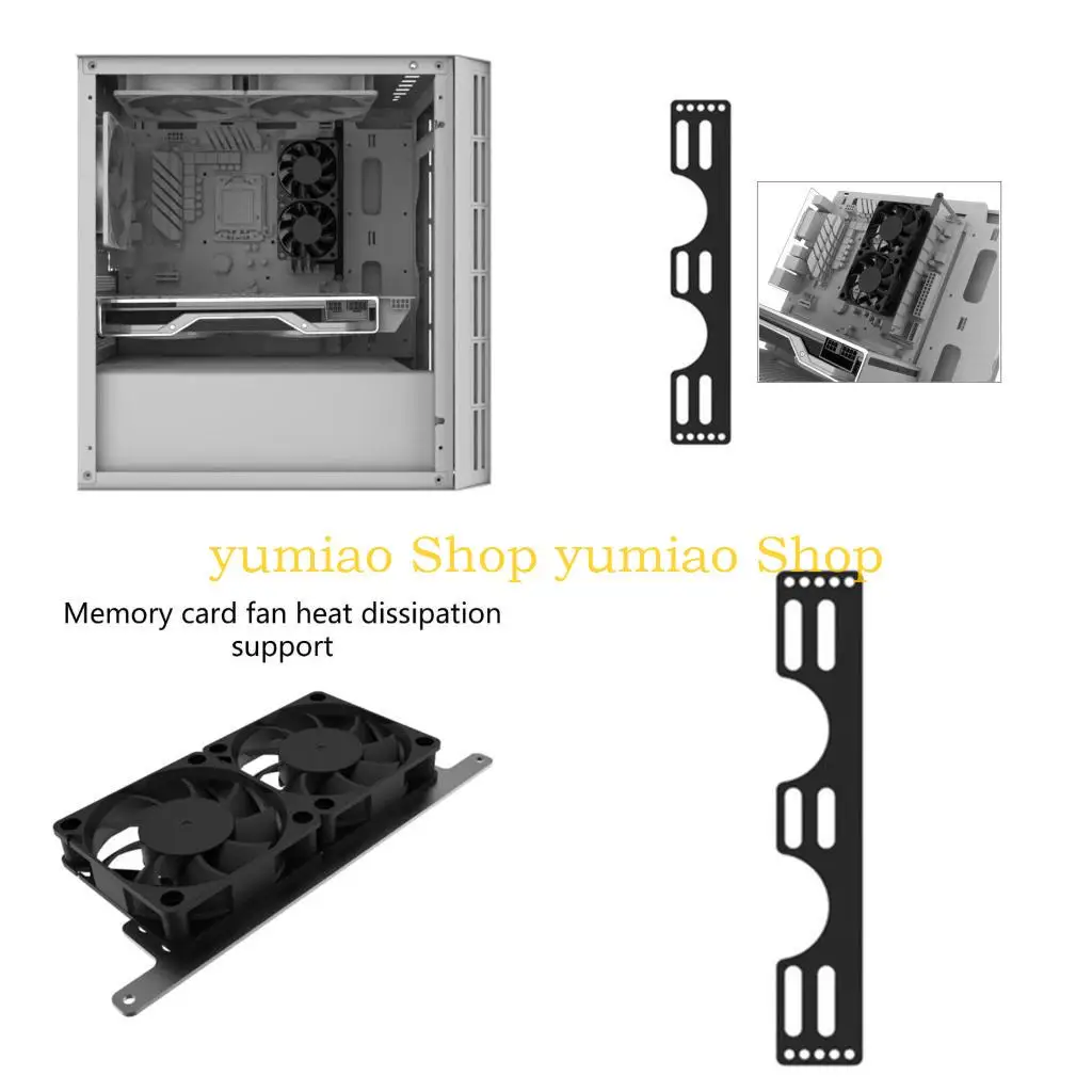 soporte montaje ventilador disipador térmico 587B estable para DDR DDR2 DDR3 DDR4 DDR5