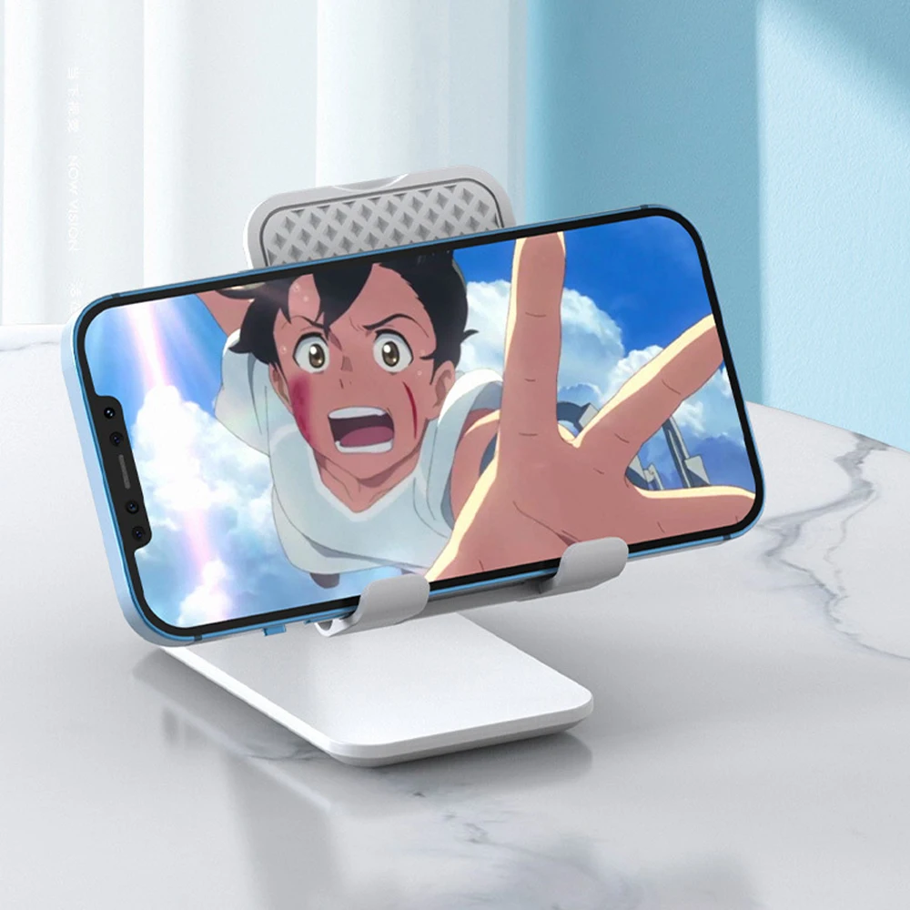 Soporte plegable para teléfono móvil, soporte de escritorio para iPad, iPhone, Samsung, soporte de escritorio ajustable para teléfono inteligente - imagen 5