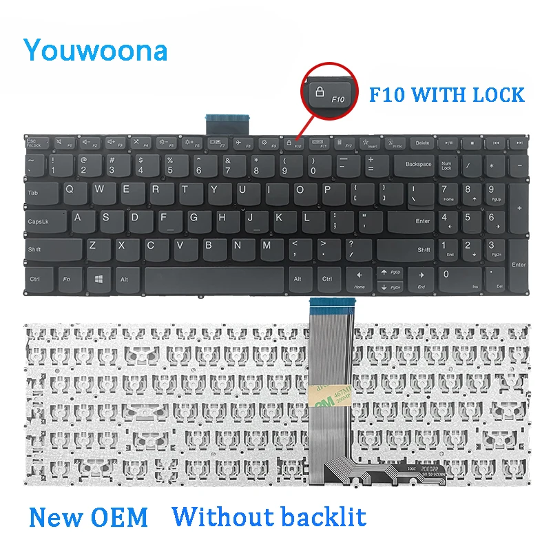 Nuevo teclado ORIGINAL para ordenador portátil LENOVO Ideapad 5-15IIL05 5-15ARE05 5-15ITL05 5-15ALC05 - imagen 4