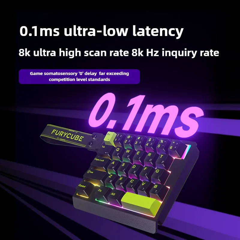 FURYCUBR M30HE 8K Interruptor magnético Teclado mecánico rápido Una mano para juegos Esports Clásico y compacto Fácil de transportar - imagen 3