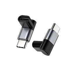 Adaptador USB-C acodado 4K 60 Hz, PD 100 W y 20 Gbps