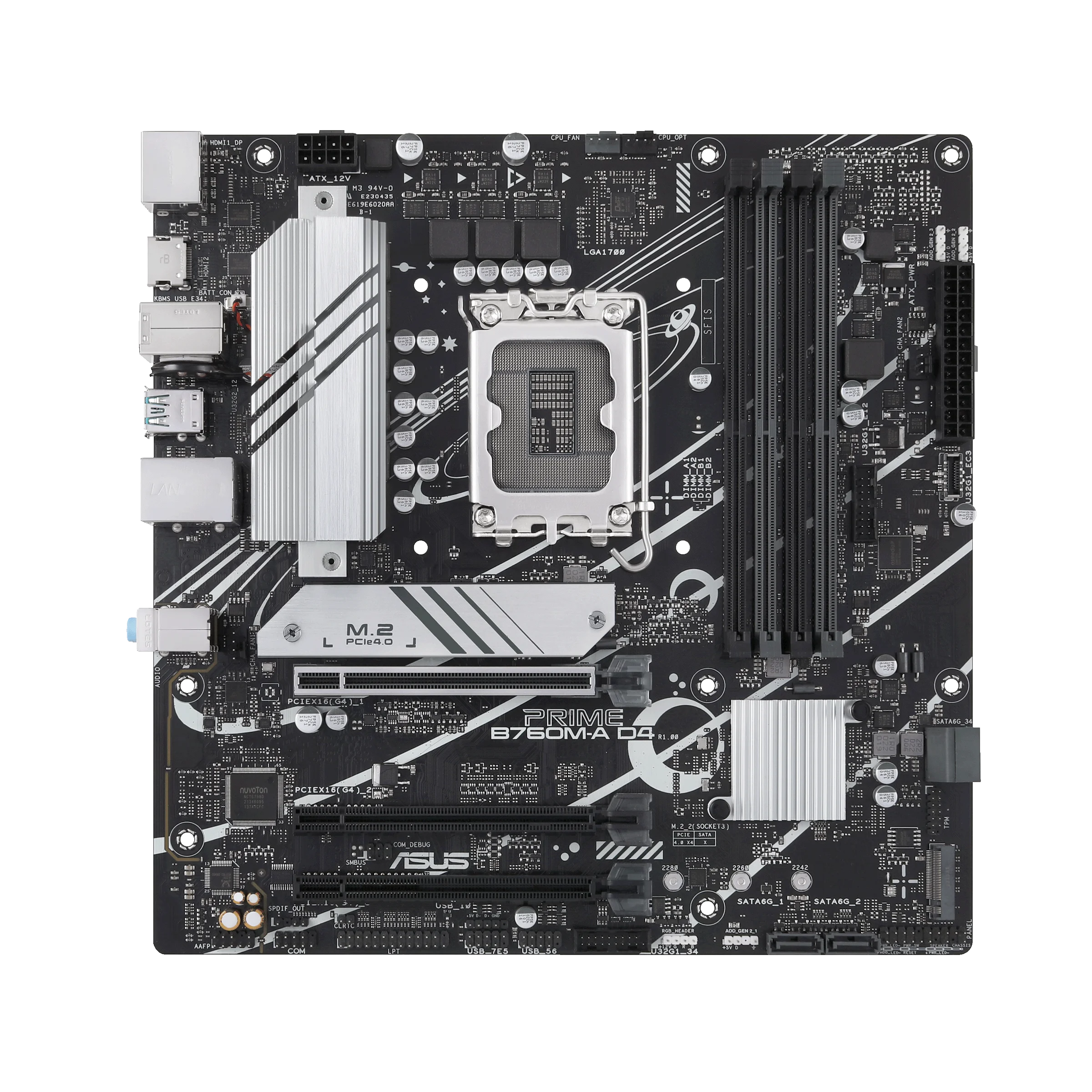 Placa base ASUS PRIME B760M-A D4 Intel B760 LGA1700 DDR4 128GB M.2 mATX compatible con CPU I9-14900 i9-13900 i5-12600 i9-12900 - imagen 2