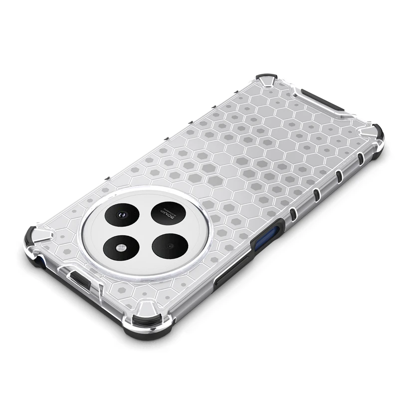 Funda protectora de panal de abeja a prueba de golpes para Xiaomi Redmi 14C, cubierta protectora translúcida de TPU - imagen 3