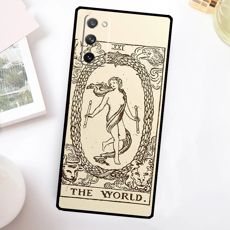 Funda de tarjeta de Tarot para Samsung Galaxy S24, S23, S22 Ultra, S21, S20 FE, Note 10 Plus, Note 20, S8, S9, S10 - imagen 2