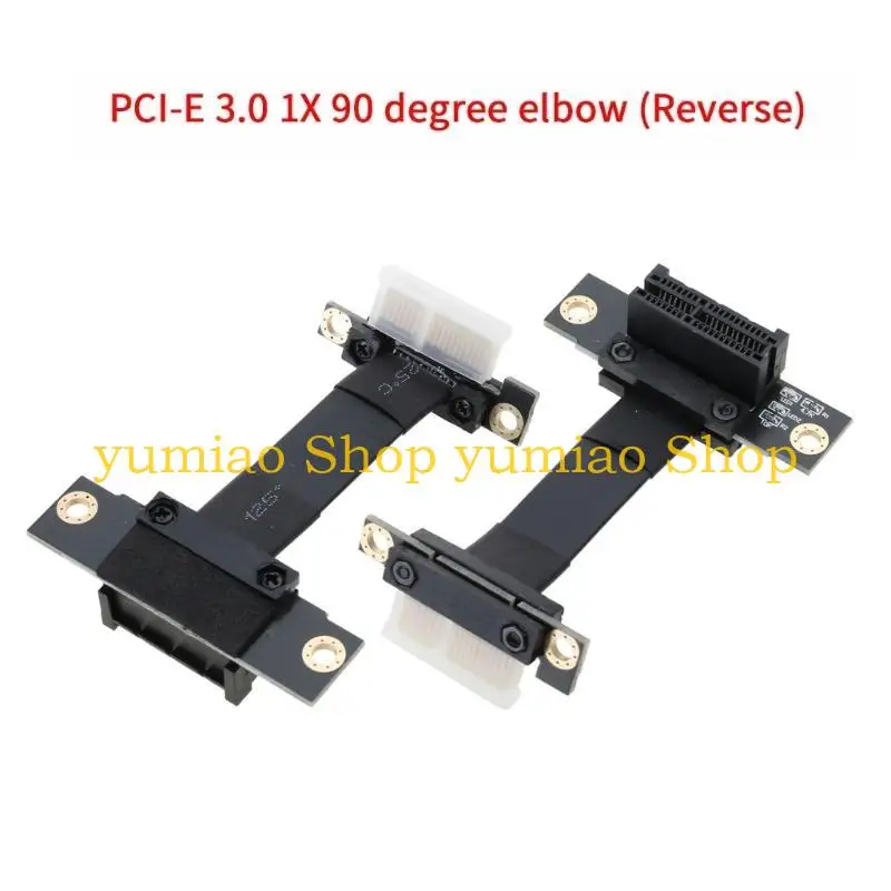 587b PCI-E 1x a 1x cable extensión 90 grados para tarjeta gráfica Tarjeta sonido Inalámbrica Array tarjeta - imagen 3