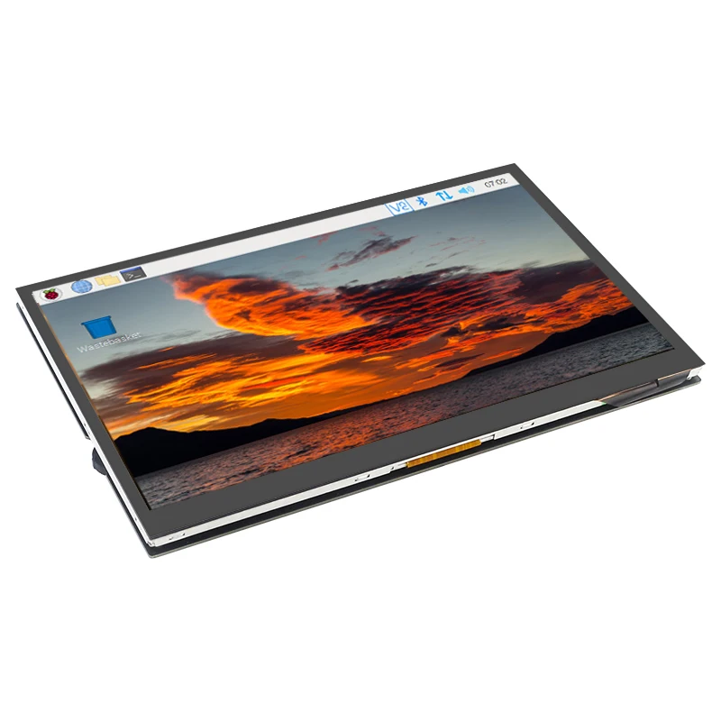 Raspberry Pi-pantalla táctil de 10,1 pulgadas, 1024x600, 1280x800, IPS LCD opcional, Speackers Display + soporte para RPI 4 Modelo B 3B + 3B PC - imagen 3