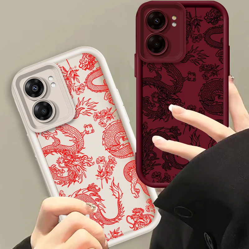 Diseño de Arte de dragón, escalera de ojo genial para OPPO Find X5 X3 A58 A57 A55 A53 A54 A92 A74 A78 A98 A16 A94 A76 A72 5G, funda trasera para teléfono