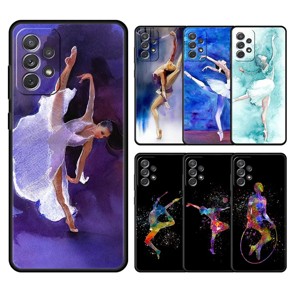 Funda de teléfono color agua gimnasia para Samsung A35 A55 A15 A13 A51 A71 A41 A31 A21S A03S A05 A12 A32 A23 A25 A33 A53 A73 5G - imagen 2