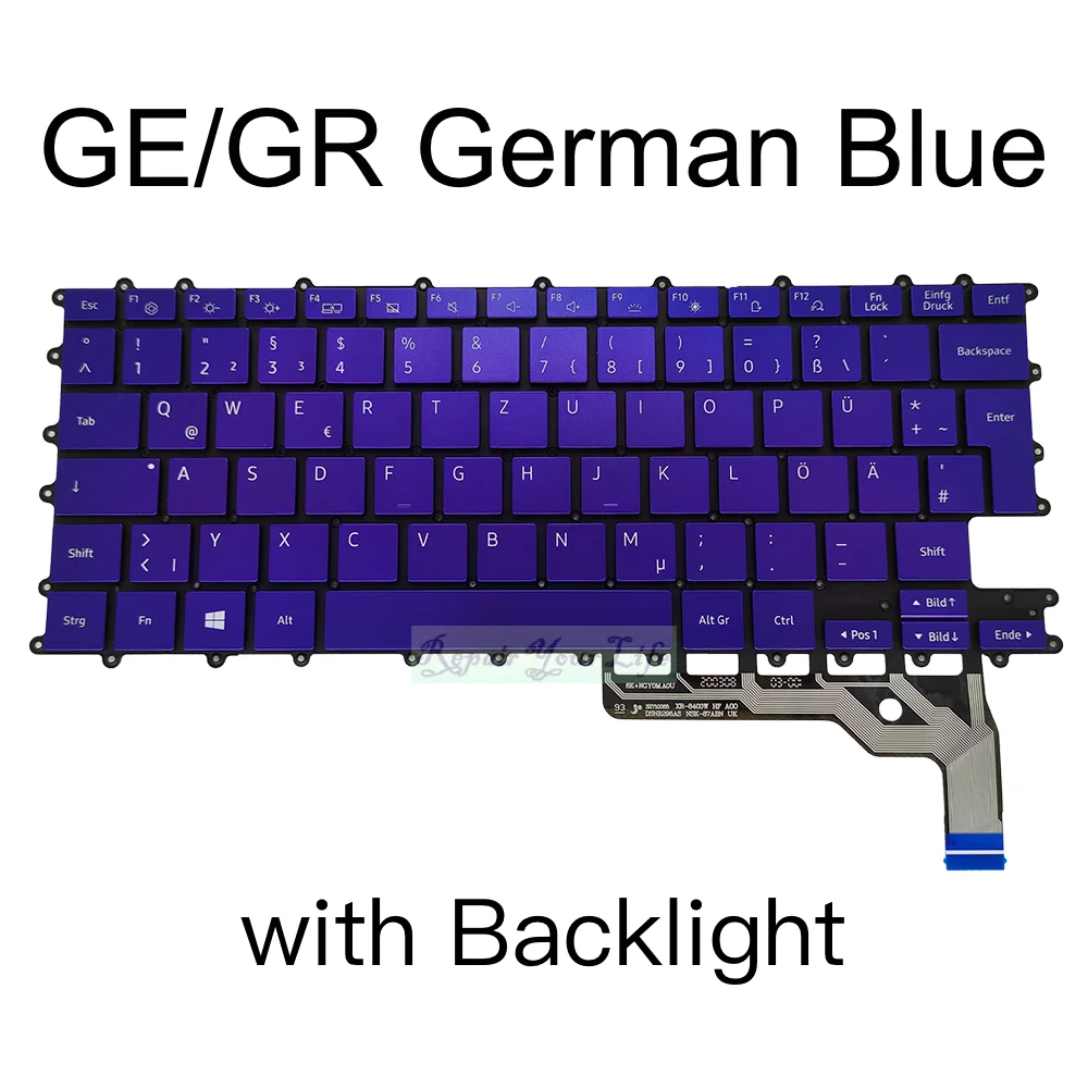 Teclado retroiluminado de Reino Unido, coreano, alemán, para Samsung Galaxy Book, NP930QCG, NT930QCG, NP 930QCG, NT 930QCG, K01, K02, BA59-04427B - imagen 3
