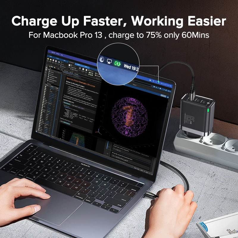 QOOVI Cargador USB-C 65W PD – Carga Rápida para Portátil y Móvil - imagen 5