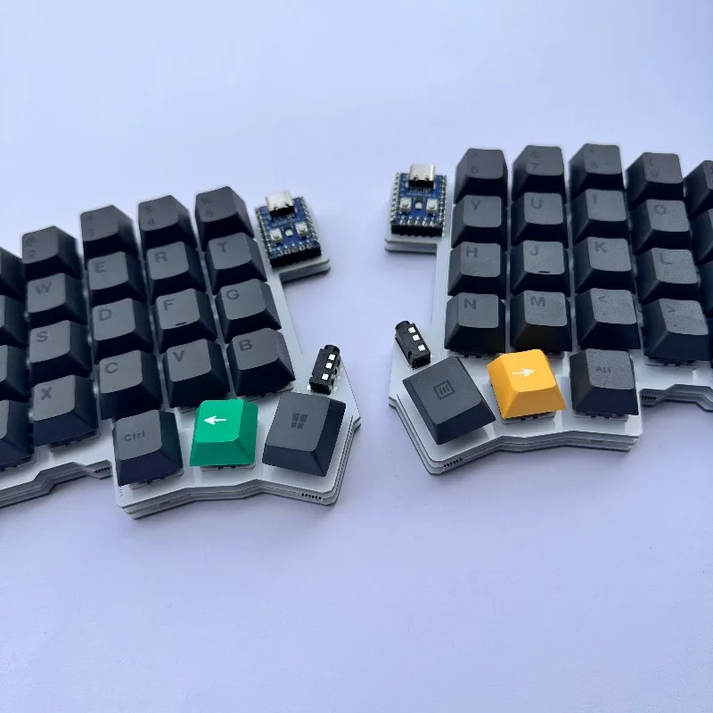 Silakka54 teclado inalámbrico dividido personalizado intercambio en caliente Bluetooth modo Dual teclado ergonómico dividido teclados mecánicos para juegos - imagen 2