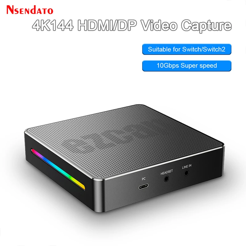 Tarjeta de captura de vídeo HDMI Ezcap404 4K 60Hz para cámara transmisión en vivo 1080p240 HDMI USB 3,2 DP1.4 grabadora de vídeo de juegos para PS5 xBox - imagen 2
