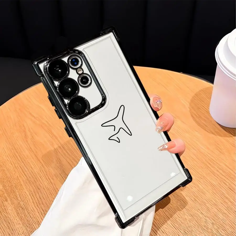 Funda de teléfono con funda suave bonita de avión para Samsung Galaxy S25 Edge S20 FE S22 Ultra S24 S21 Plus S23 - imagen 3