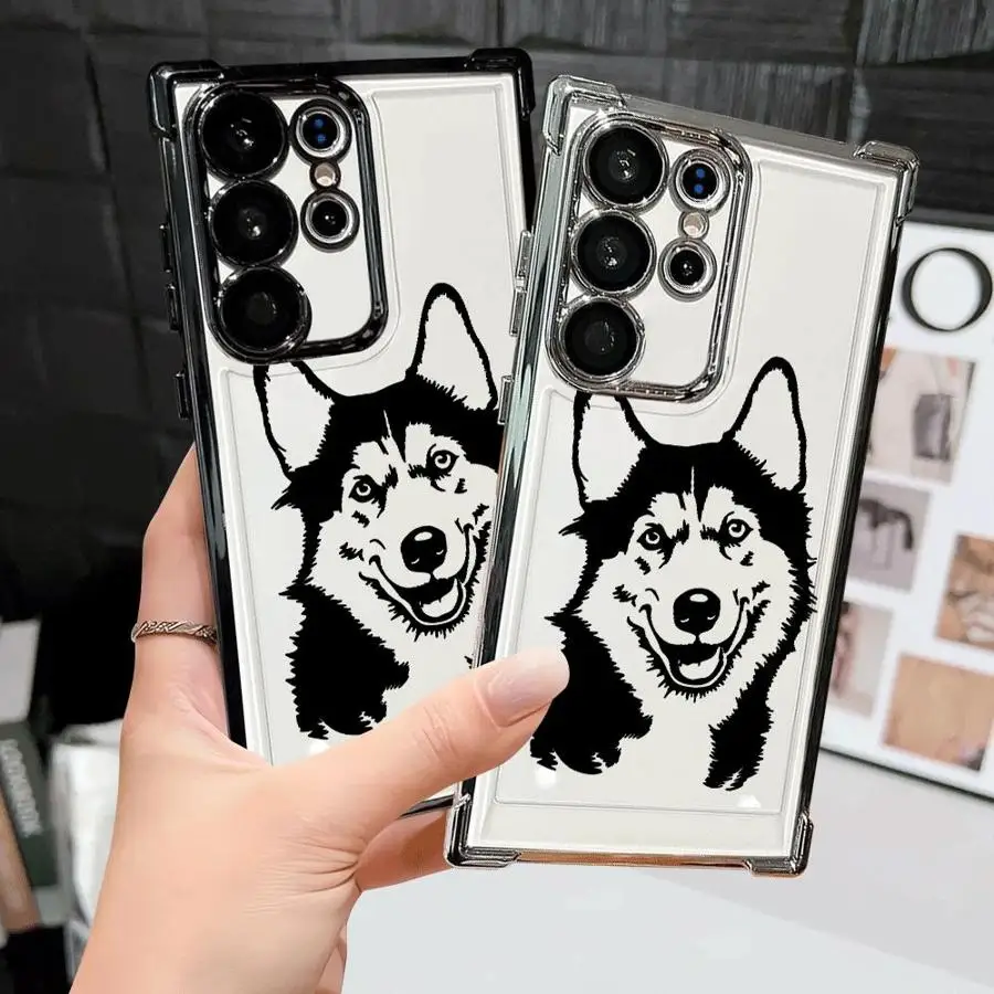 Funda de teléfono suave para Samsung Galaxy S21FE S24 S25 Ultra s23ultra S25 Plus S22 Ultra S20 FE S23 s24fe Note 20 Ultra Wolf - imagen 2