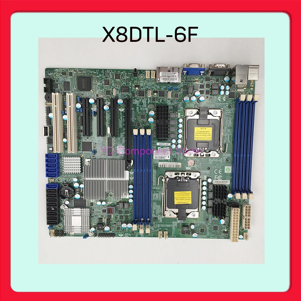 Placa base de estación de trabajo LGA1366 X58 X8DTL-6F - imagen 2